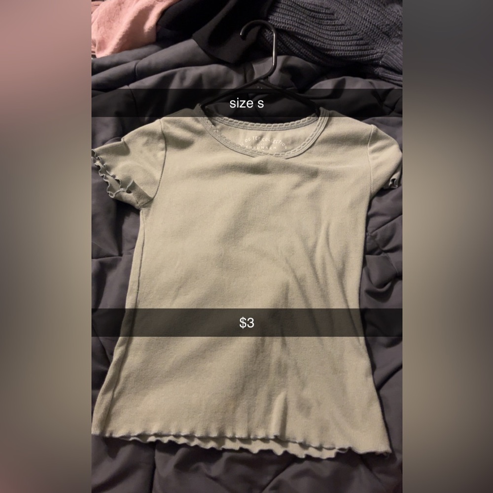 Green Short Sleeve Top